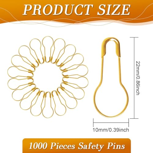 1000 Pieces 22mm/0.87 Inch Clothing Tag Pins