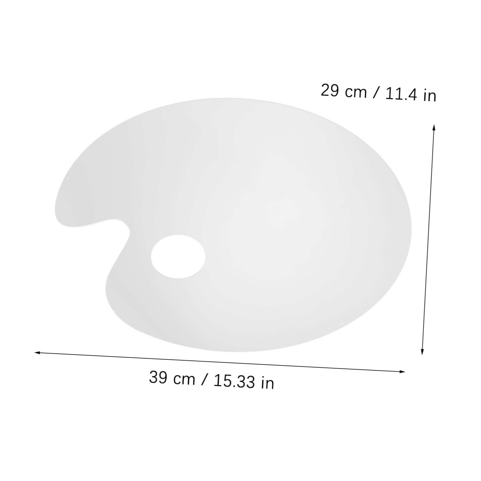 Holibanna Acrylic Palette Art Painting Mixing Tray Watercolor Pigment Tray Non-penetrating Hand-Sized for Boys and Girls Craftsmen Artists