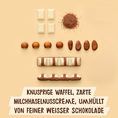 Ferrero kinder bueno White – Schokoriegel mit weißer Schokolade – 30 Packungen mit je 2 Einzelriegeln (30 x 40 g) 3