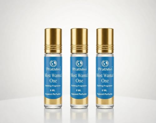 Image of Most Wanted One Attar Roll-On Perfume Oil 8 ml x 3 | Alcohol Free | Long Lasting Rich Fragrance | Men & Women | Pocket Size Travel Friendly Roll On | Daily Wear Fragrance - Pack of 3