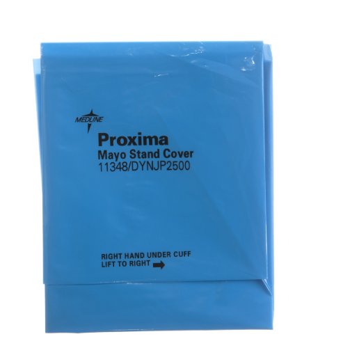Image of Medline Sterile Surgical Mayo Stand Covers, High Barrier SMS Fabric, 24 Inches x 53 Inches, Case of 30 Each