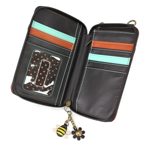Image of CHALA Wallet Crossbody Cell Phone Purse - Women Faux Leather Multicolor Handbag with Adjustable Strap