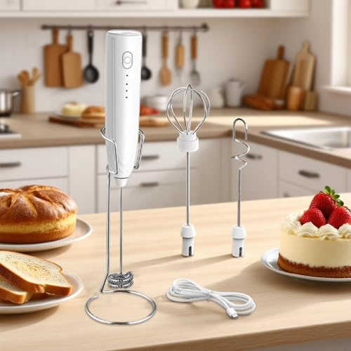 Mousseur à lait électrique à vitesses réglables pour mélanges parfaits