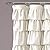 Lush Decor Ruffle Shower Curtain | Floral Textured Vintage Chic Farmhouse Style Design, Ivory, 72" x 72"