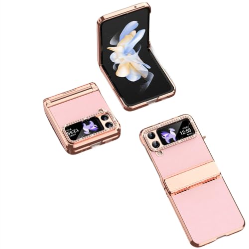 Coque Galaxy Z Flip 4 de luxe ENILSA Rose finition galvanoplastie premium