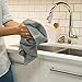 Now Designs 197422aa Ripple Kitchen Towel, Set of 2, London Grey