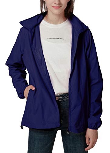 Image of Women's Lightweight Waterproof Jacket Packable Windbreaker Running Coat