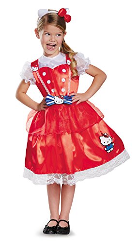 Disguise Authentic Deluxe Hello Kitty Sanrio Costume, Small/4-6X