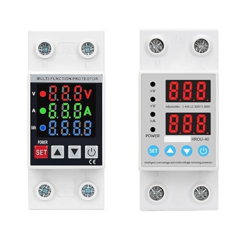 Relais de protection de courant 80A sur rail DIN pour tension réglable 230V