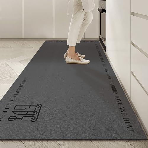 [HOG6] �L�b�`���}�b�g �k�� �X�^�C��10 �@���� �h�� �r�j�[���� ����~�� �ᔽ���N�b�V���� ���� ����s�v �h�� 60x200cm �Ռ��z�� �̈����U �������ȒP �L�b�`���p �����O�䏊�}�b�g PU���U�[ �����O ������� �L�b�`�����O