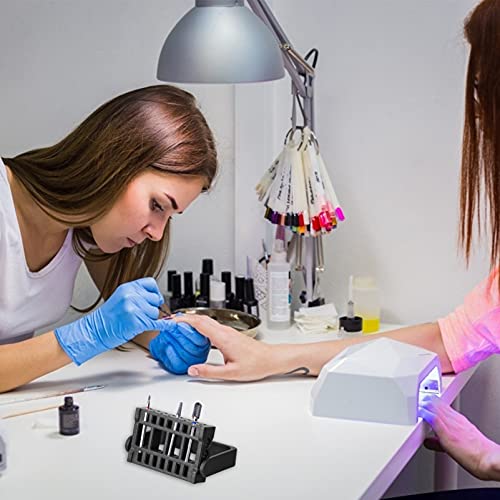 Soporte acrílico para manicura 2 piezas con 16 agujeros miniatura 4