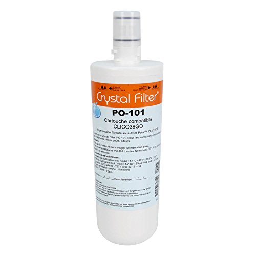Crystal Filter Cartouche PO-101 Compatible Clico®38GO Compatible pour Clico® FSE de Polar®
