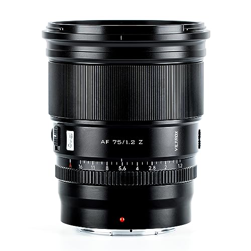 Image of VILTROX 75mm f /1.2 Z for Nikon Z Mount, Pro AF 75mm f1.2 APS-C Auto Focus Lens for Nikon Z fc Z30 Z50