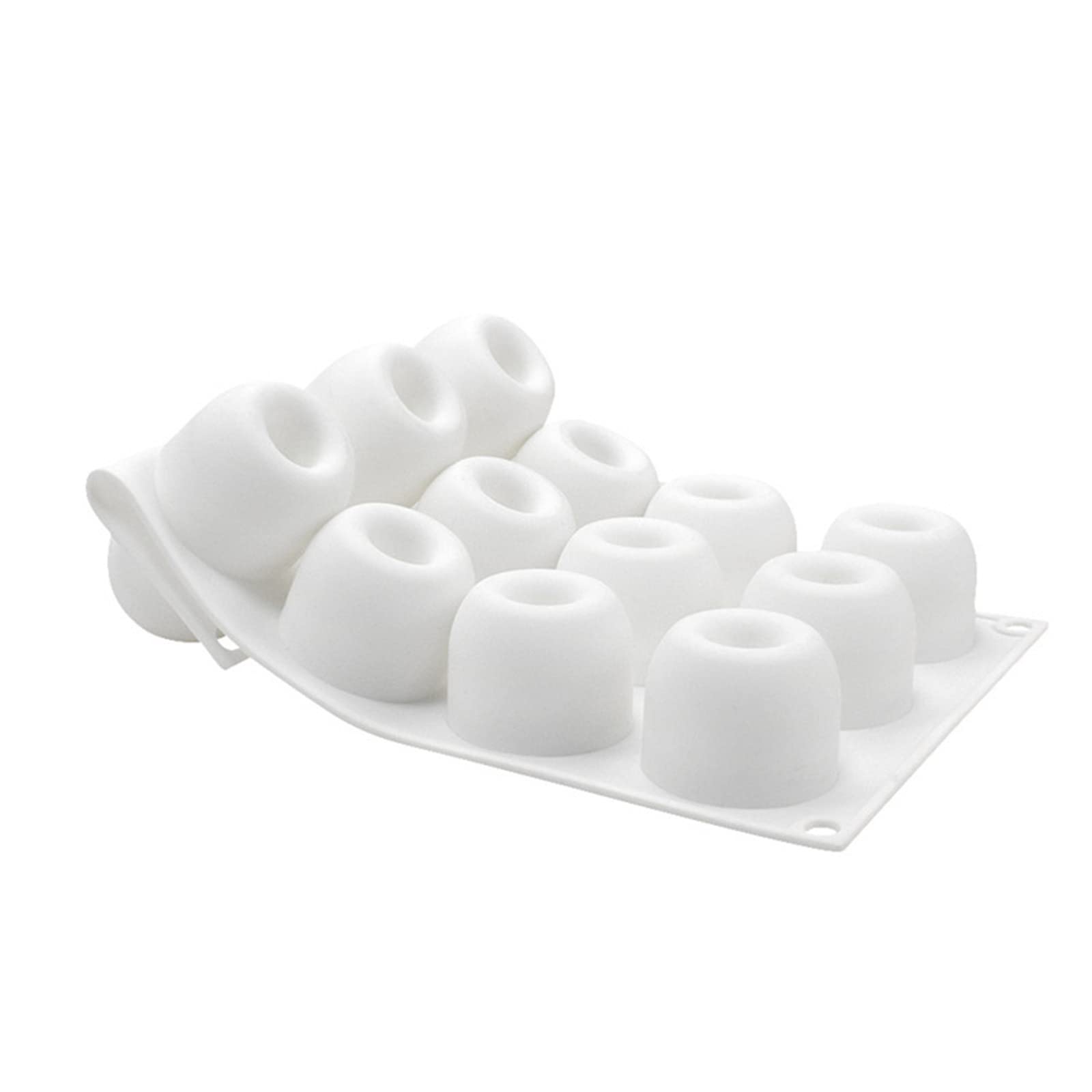 Stampo in silicone 3D per mousse per torte, caramelle, cioccolato, tartufo, budino, gelatina, gelato, decorazione per torte, a forma di litchi (8 cavità