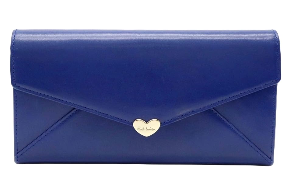 ☆数量限定☆新品☆箱付☆ポールスミス 人気ラブレター 折り財布 ブルー☆ Amazon | [ポールスミス] ラブレター レディース 牛革 かぶせ 長財布