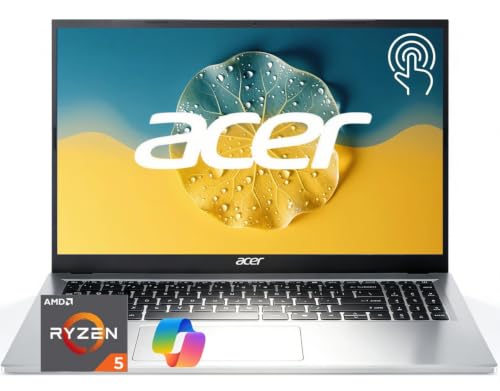 Image of Acer Aspire 3 Touchscreen Laptop | 2026 Edition | AMD Ryzen 5 7520U CPU(beat Intel i7-1165G7) | 15.6 inch FHD Display | 16GB DDR5 RAM | 256GB SSD | Wi-Fi 6 | Windows 11 | Business, Study & Productivity