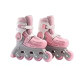 ★ La longitud de los zapatos es 17cm-21.5cm. Cada par de zapatos se puede ajustar a cinco tallas para niños de 3 a 7 años.