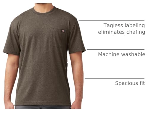 Image of Dickies Men's Heavyweight Heathered Short Sleeve Pocket T-Shirt