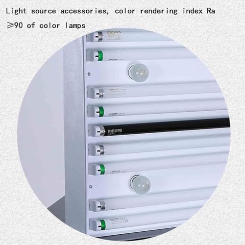 Color Assessment Cabinet with 6 Light Sources - Textile Printing Color Matching Light Box, Color Matching Booth for Accurate Color Evaluation in Labs & Design Projects