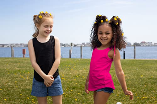 Brix Girls 4-Pack Tank Tops - Jersey Cotton Comfort Soft Sleeveless Tunic Tees.2