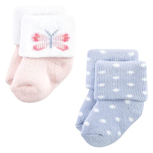 Image of Hudson Baby Baby 8-pack Cotton Rich Newborn and Terry Socks