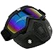 TedGem Casco Moto guantes moto guantes motocross Gafas Máscara desmontable