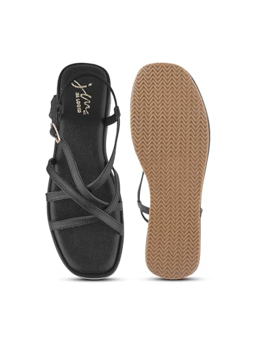 Image of JM LOOKS Women Platform Wedge Sandals for Women | Back Strap with Buckle for Comfort and Style