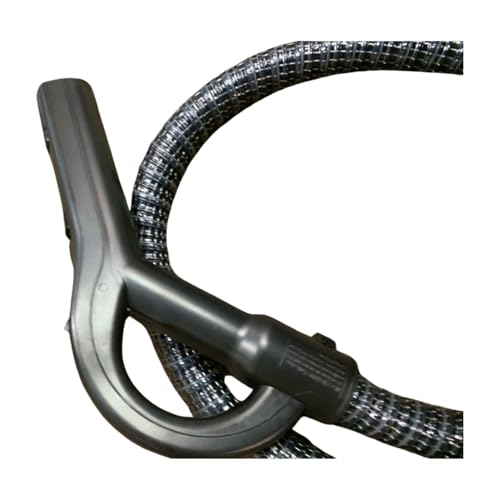 Close-up detail of vacuum hose for canister vacuum cleaning
