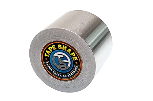 Vingardium Leviosa VL 1 rollo de cinta de aluminio de 100 mm x 50 m, resistente y resistente al calor, cinta aislante para sellar conductos, panel de coche y tuberías (100 mm x 50 m, 1 rollo)