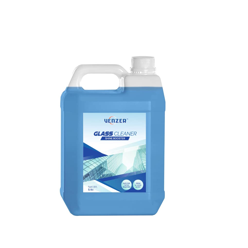 Venzer Glass And Household Surface Cleaner Liquid 5 Litre With Shine Boosters Elements For Regular Use (Glass Cleaner 5 ltr) (B0B8WFB5K3) Amazon Price History, Amazon Price Tracker