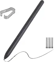 Caneta Touch S-Pen Para Galaxy Tab S7 FE (SM-T730 SM-T735) C/Sensor Pressão + Pontas - Preta