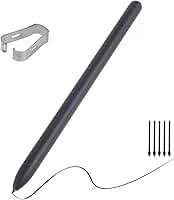 Caneta Touch S-Pen Para Galaxy Tab S7 FE (SM-T730 SM-T735) C/Sensor Pressão + Pontas - Preta