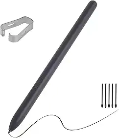 Caneta Touch S-Pen Para Galaxy Tab S7 FE (SM-T730 SM-T735) C/Sensor Pressão + Pontas - Preta