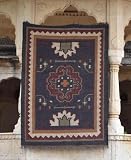 Sanwariya Rugs Handwoven Wool Jute Southwestern Area Rug, 5 x 8 Ft
