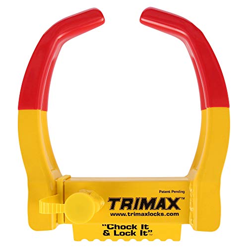 Trimax TCL65 Wheel Chock Lock , Yellow/Red thumb #1