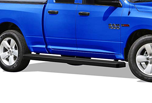 APS Wheel to Wheel Running Boards 5 inches Compatible with Dodge Ram 1500 2009-2018 Quad Cab 6.5ft Bed (Nerf Bars Side Steps Side Bars)