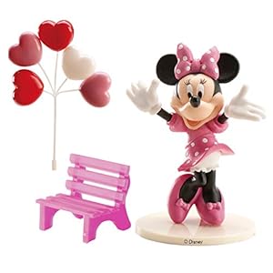 Dekora – 302012 Minnie Mouse figuur voor taarten, roos