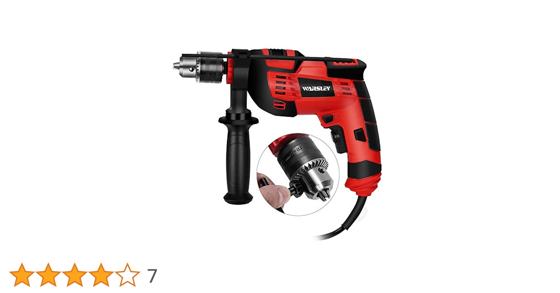 crowleydriveです WARSLEY 1/2-Inch Variable Speed Hammer Drill, 3000rpm Dual