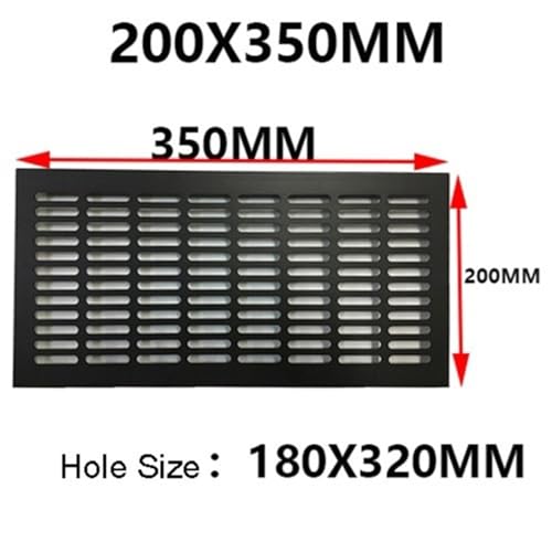 Grille de ventilation rectangulaire en métal pour armoire et meuble à chaussures - 2