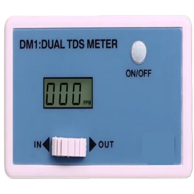 Dual Channel Online TDS Water Quality Detector Tester DM1 Drinking Water Pool Pure Water Test Meter 0-9990PPM Dual Probe