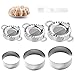 Teigtaschenformer, Edelstahl Dumpling Maker, Dumpling Cutter, Ravioli Dumpling Former, Ravioli Maker Ravioli Former Küchenhelfer Set Zur Herstellung von Knödeln in verschiedenen Formen