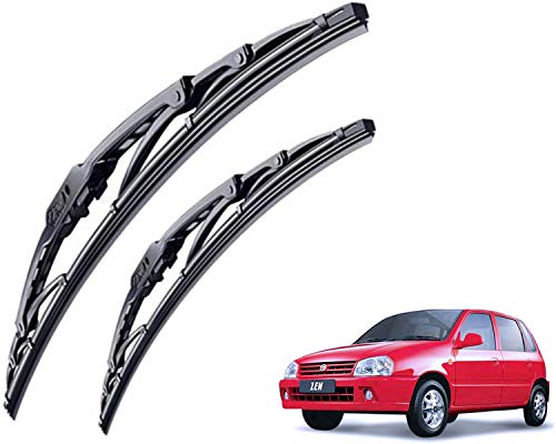 Image of WolkomHome High Performance OE Car Wiper Blade Replacement set of 2 Pc Right 21 inch Left 16 inch for Maruti Suzuki Zen