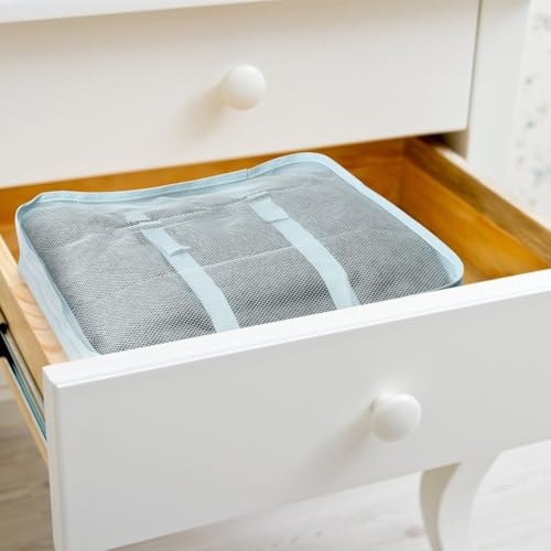 Travel Packing Cubes, VAGREEZ Lightweight Luggage Organizers Bags Set for Carry on Suitcase(6 Pcs Light Blue)