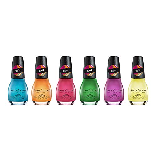 SinfulColors Pride Nail Polish Collection, Pack of 6