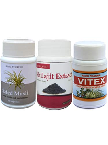 Shilajit, Vitex, Musli Combo pack for 1 month