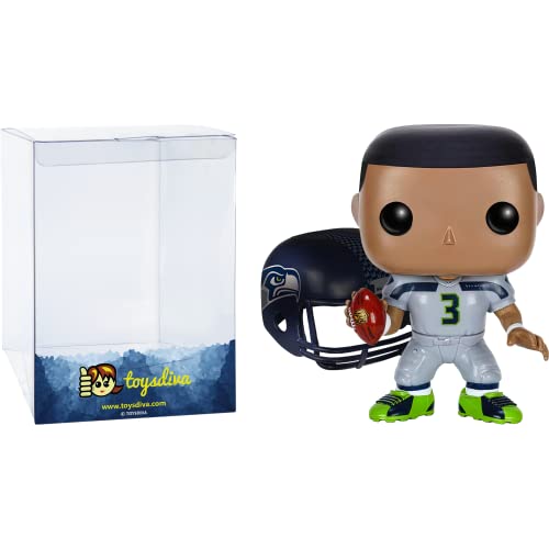 Sale Russell W I L S O N : P O P ! Football Vinyl Figurine Bundle With 1 Compatible 'Toysdiva' Graphic Protector (038-07564 - B)