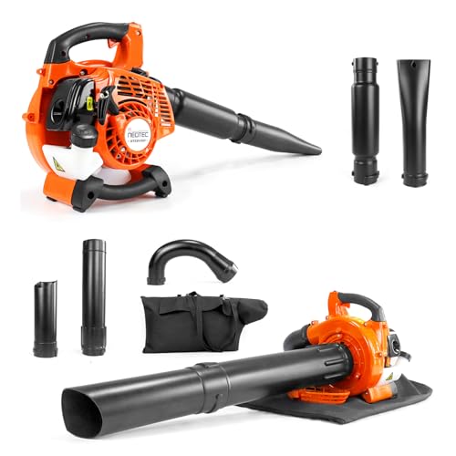 432CFM 180 MPH Leaf Vacuum Cordless with Bag 3 in 1 25.4cc 2-Cycle Lightweight Gas Powered Leaf Blower for Lawn Care