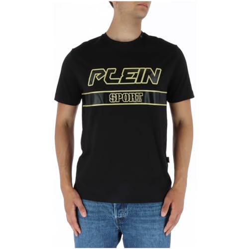 Philipp Plein Sport TIPS105 99 Black Herren T-Shirt Schwarz