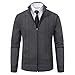Muscularfit Cardigan Sweater for Men Full-Zip Loose Fit Long Sleeve Casual Knitted Cardigans Fashion Winter Warm Coat Jackets Prime of Day Deals Today 2024 Wool Jacket Men 2024 Dark Gray 3X