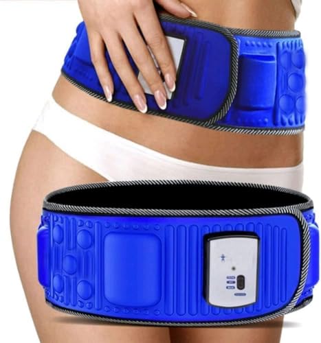 MASKIS Vibro Ceinture Minceur Body Shaper, Ceinture Minceur Brûle Graisse avec 5 Moteurs Et 20 Aimants pour Perte de Poids, pour Perte de Poids, Tonification...
